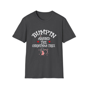 Bumping Around the Christmas Tree Christmas Pregnancy Unisex T-Shirt