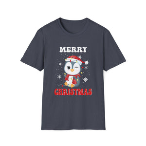 Christmas Shirt Penguin Family Christmas TShirts Christmas Unisex T-Shirt