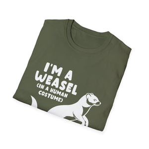 Weasel Costume Funny Halloween Cute Graphic T-Shirt-productor-mockup