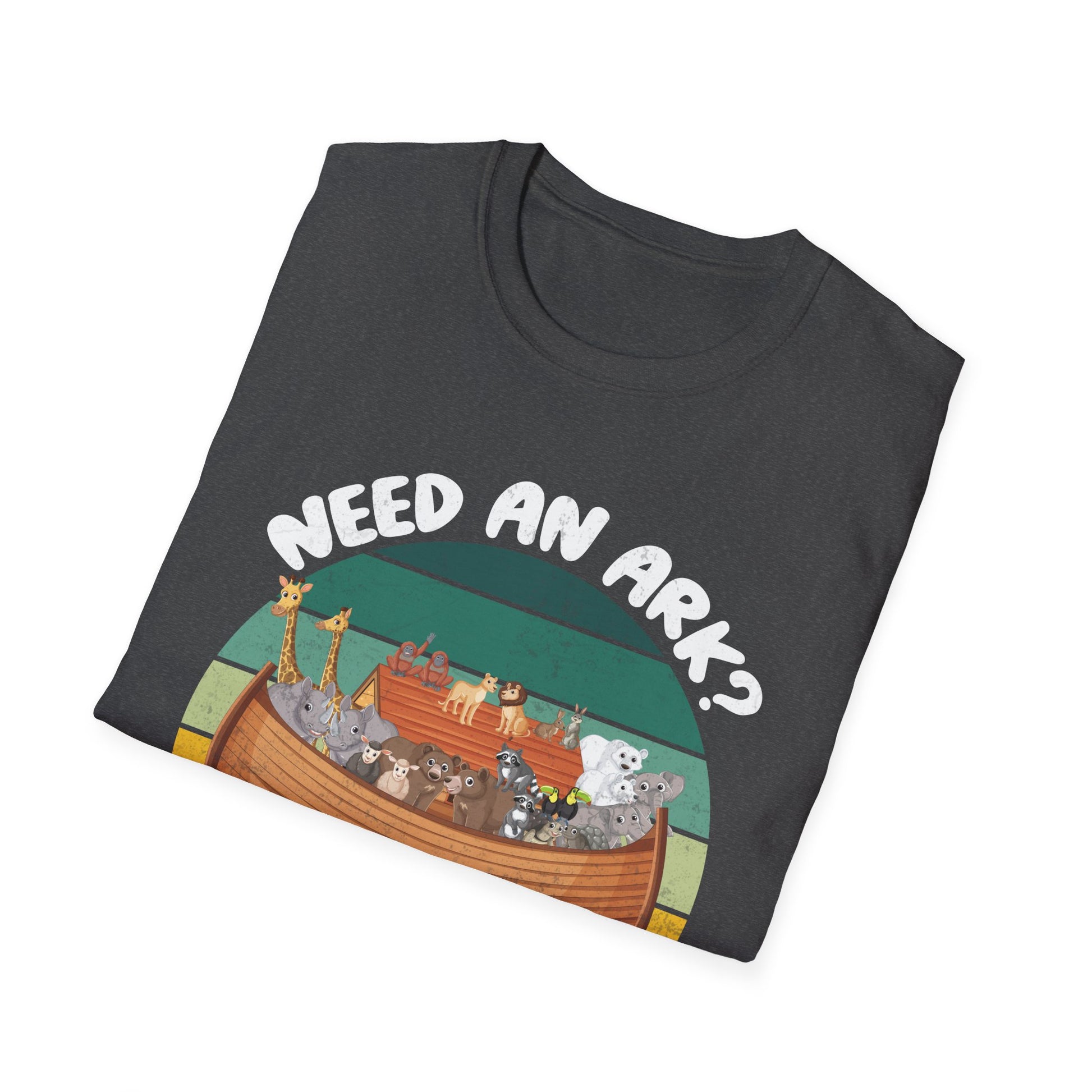Noah Ark Funny T-Shirt – “Need an Ark? I Noah Guy” Christian Vintage Tee