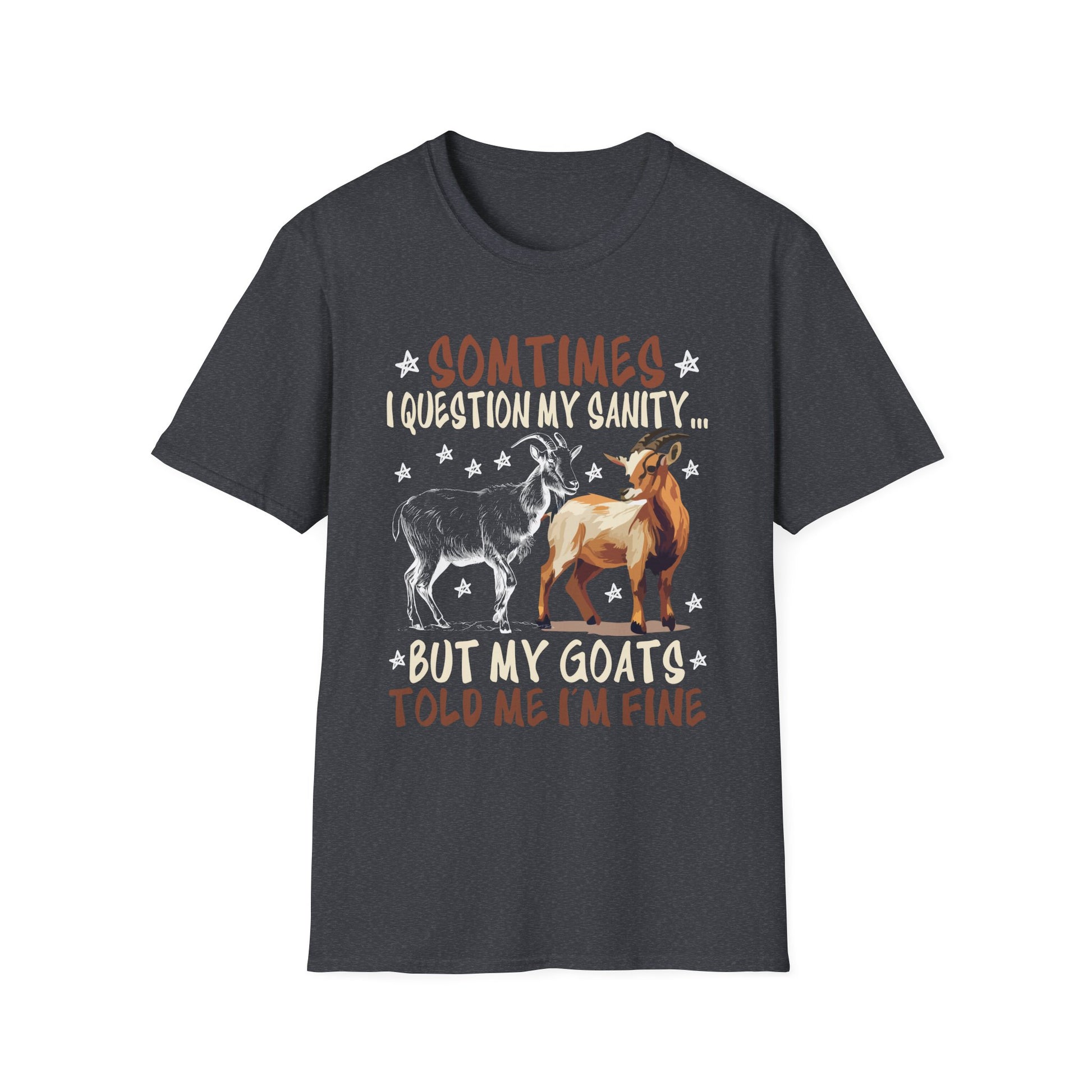 Funny Goat Design Tee for Men _ Women _ Goat Lovers Unisex T-Shirt