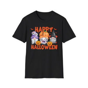 Happy Halloween Puppies T-Shirt — Cute Dogs in Pumpkin & Ghost Costumes