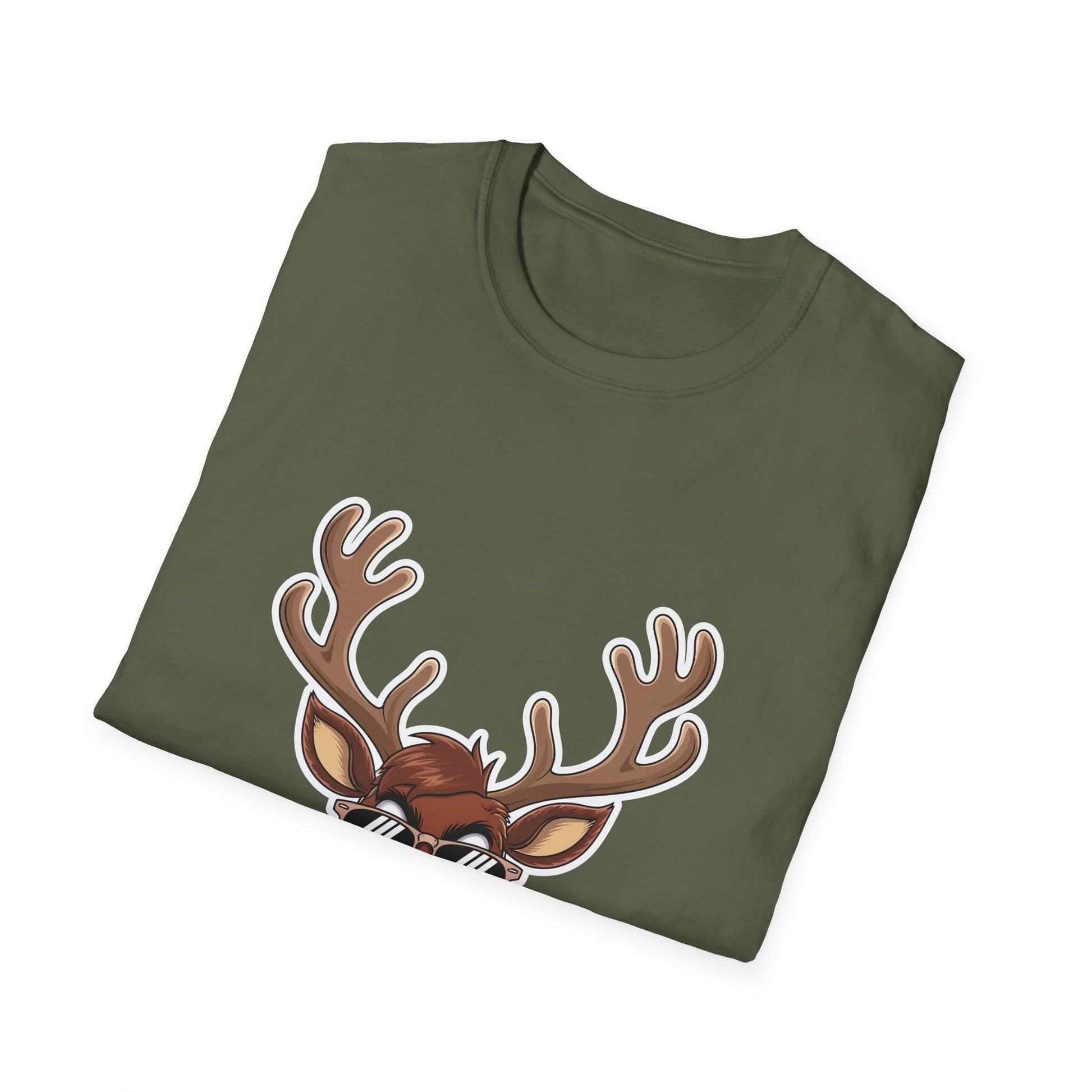 Reindeer Sunglasses T-Shirt — Cool Rudolph Christmas Tee