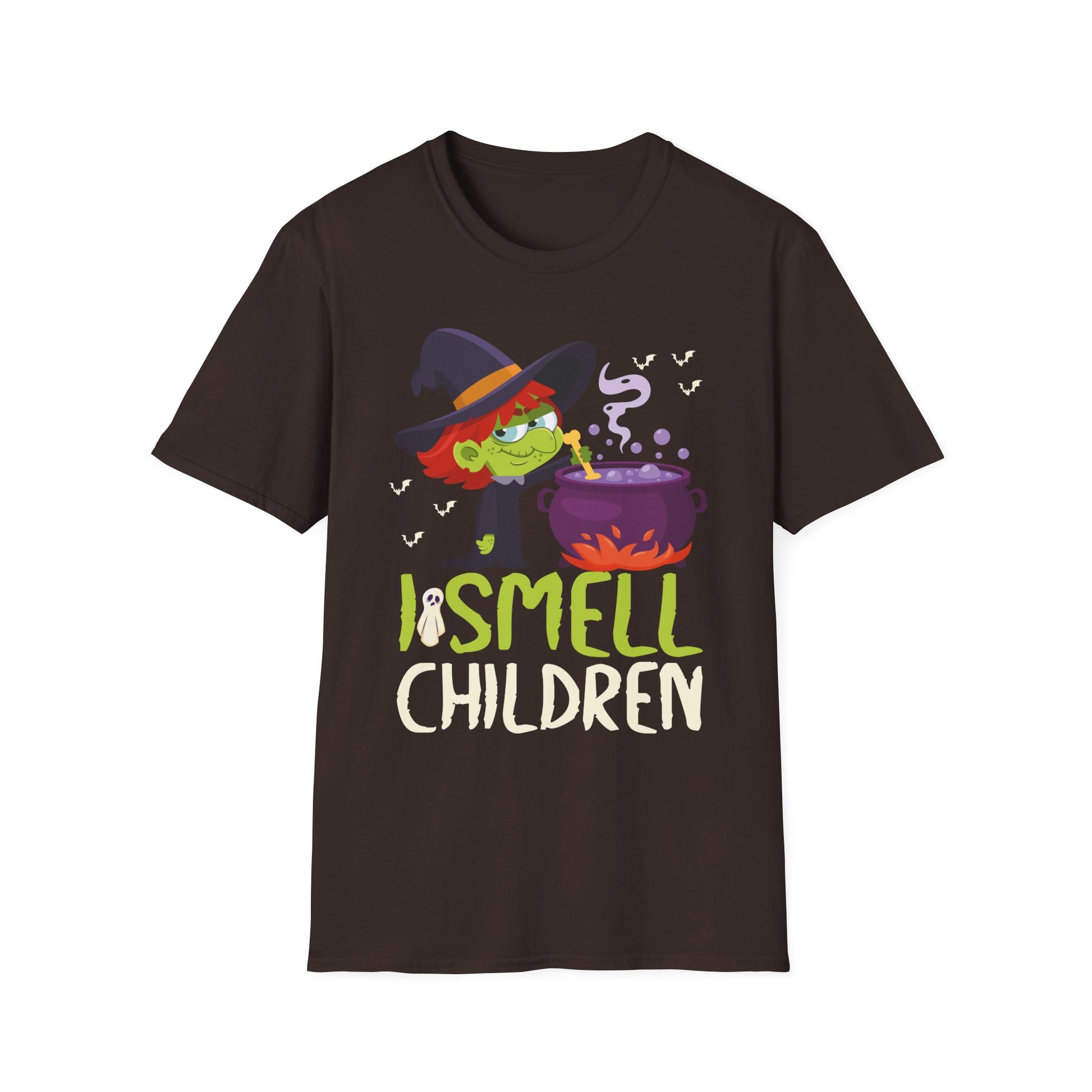 I Smell Children Funny Halloween Witch Costume Halloween Tee Unisex Softstyle T-Shirt