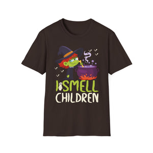 I Smell Children Funny Halloween Witch Costume Halloween Tee Unisex Softstyle T-Shirt