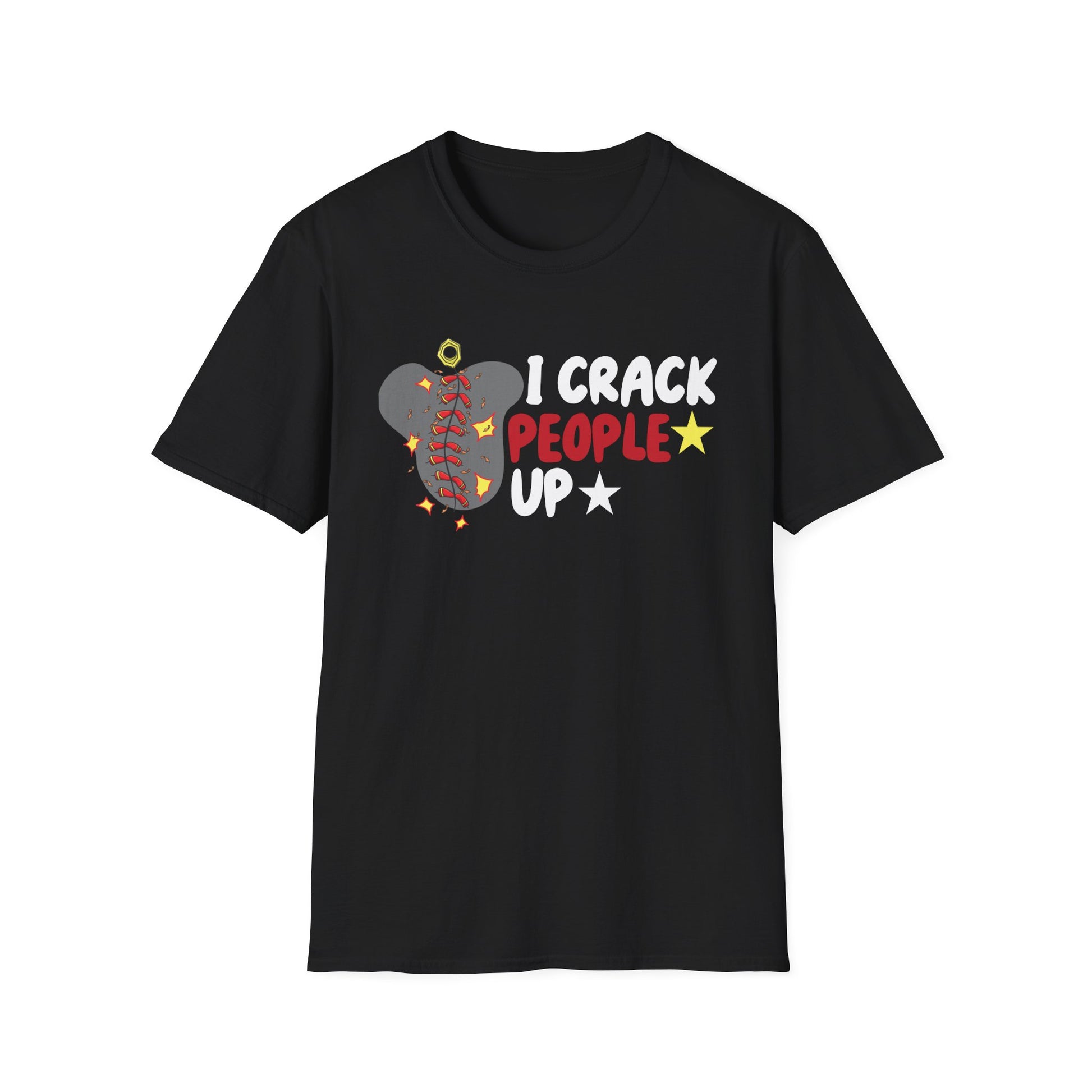 I Crack People Up T-Shirt — Funny Brain/Skull Comedy Graphic Tee
