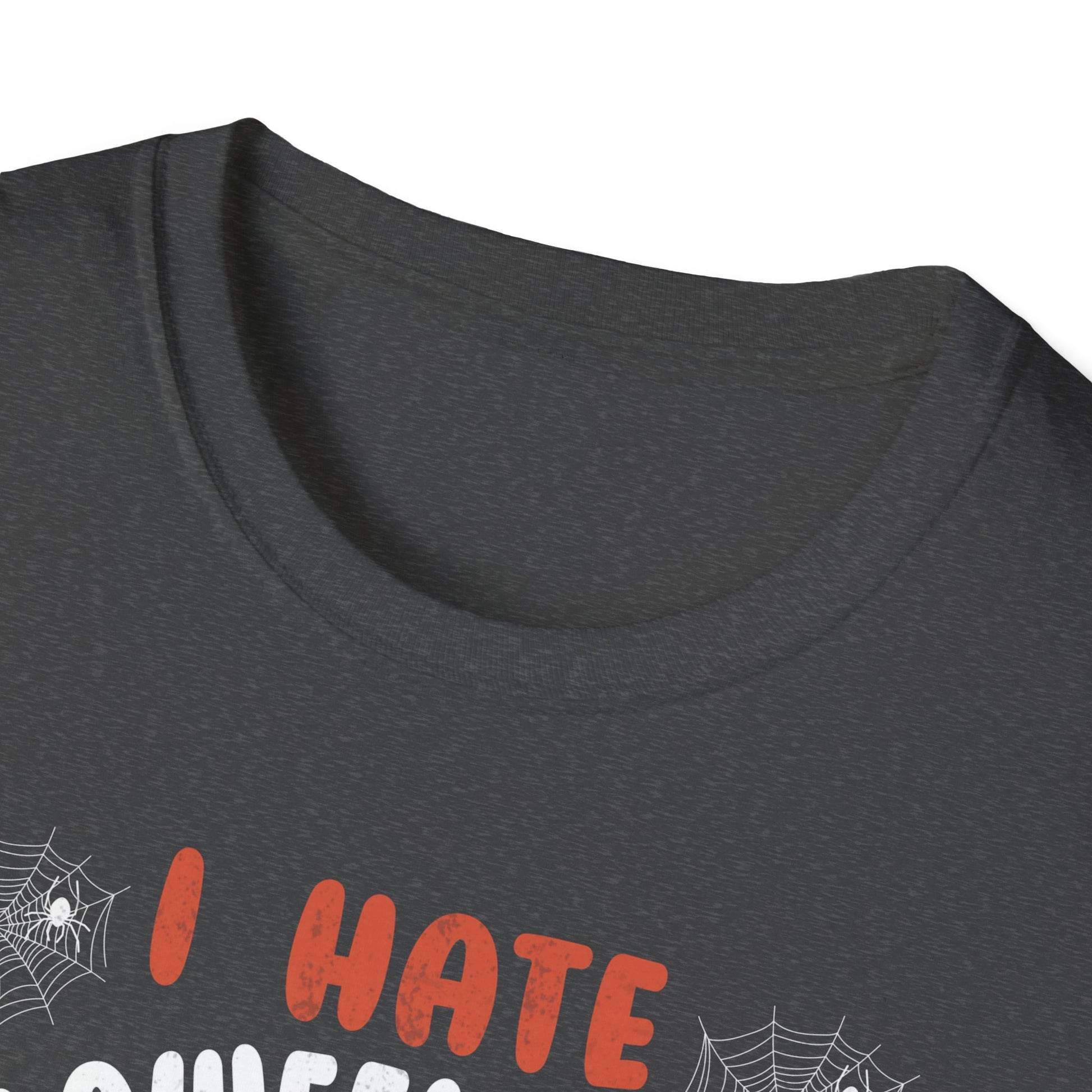 Halloween Cat T-Shirt — "I Hate Halloween People and Halloween and People" Funny Retro Tee