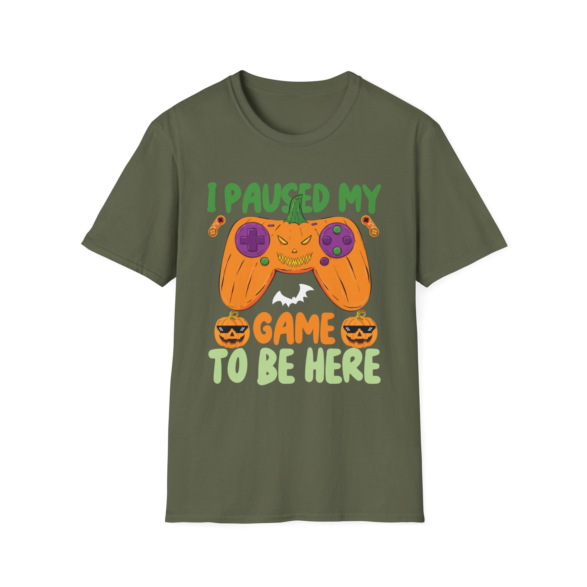Halloween Gamer T-Shirt — "I Paused My Game to Be Here"