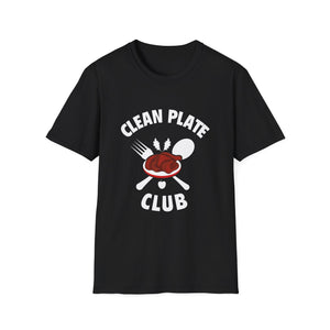 Clean Plate Club T-Shirt — Funny Eating & Foodie Tee  Unisex T-Shirt
