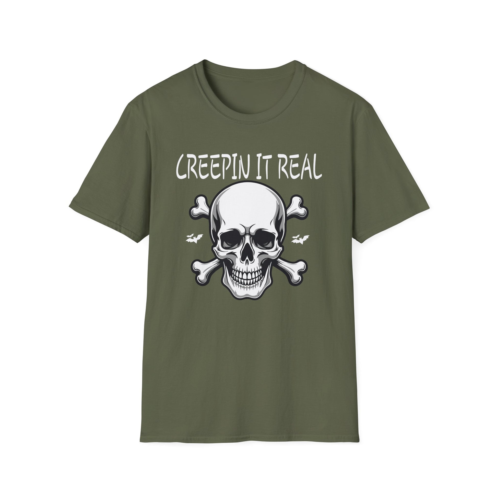 Creepin It Real_ Halloween Costume_ Halloween Pun TeeUnisex Softstyle T-Shirt