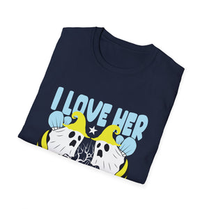 I Love Her Boo Bees T-Shirt — Funny Halloween Ghost Bee Shirt