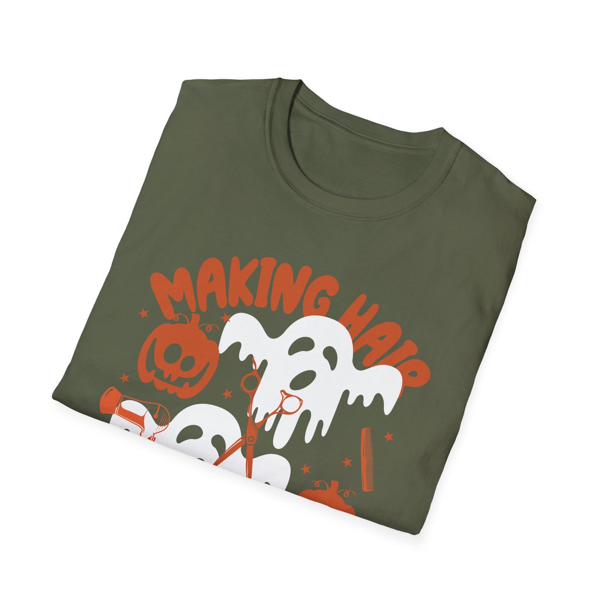 Making Hair Bootiful Tee — Cute Halloween Ghosts & Pumpkins T-Shirt