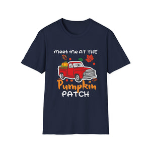 Meet Me at the Pumpkin Patch T-Shirt — Red Truck Fall Harvest Tee  Unisex T-Shirt