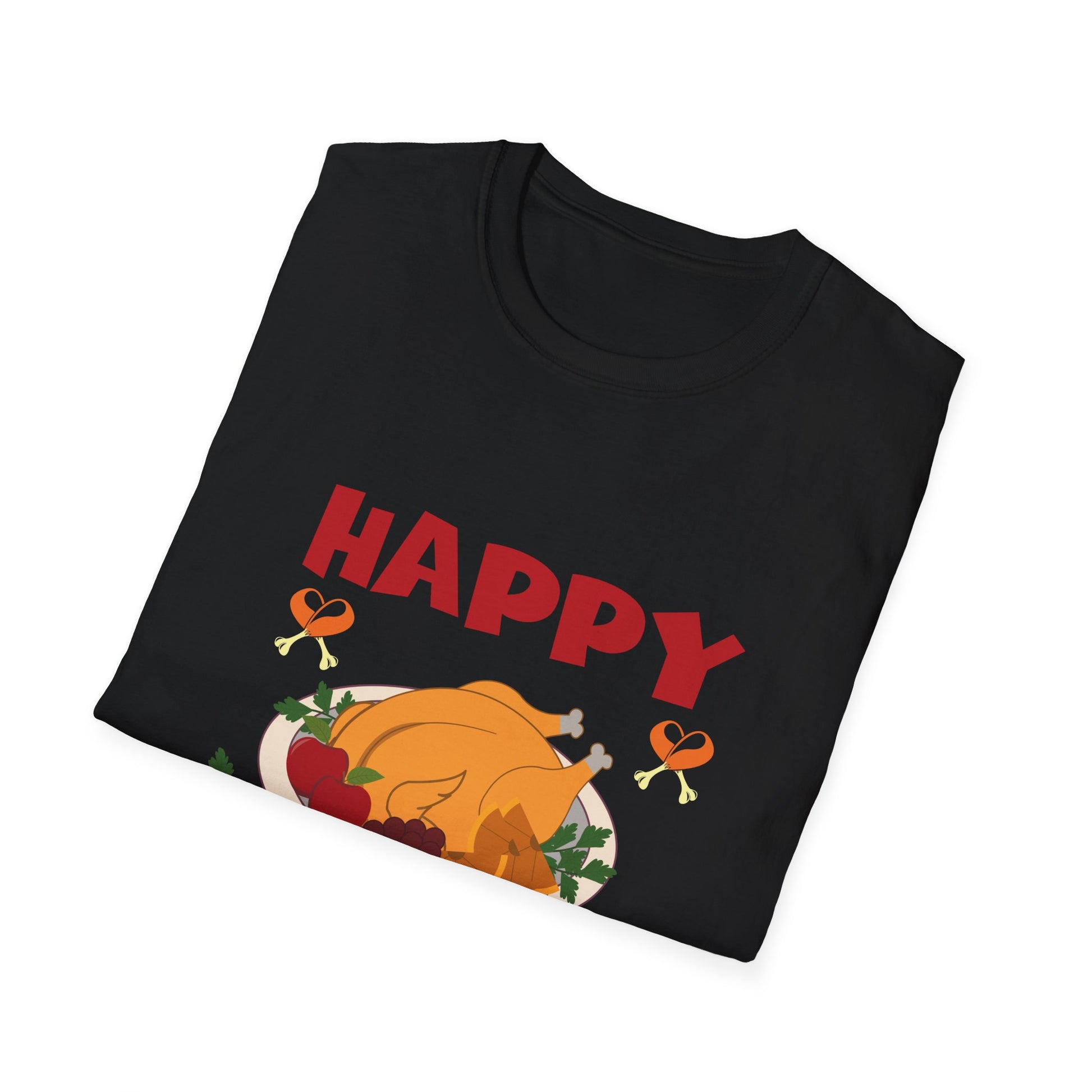 Thanksgiving Turkey T-Shirt — "Happy Thanksgiving" Holiday Tee