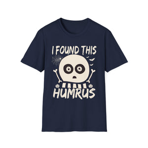 I Found This Humrus Skull T-Shirt — Funny Halloween Pun Tee