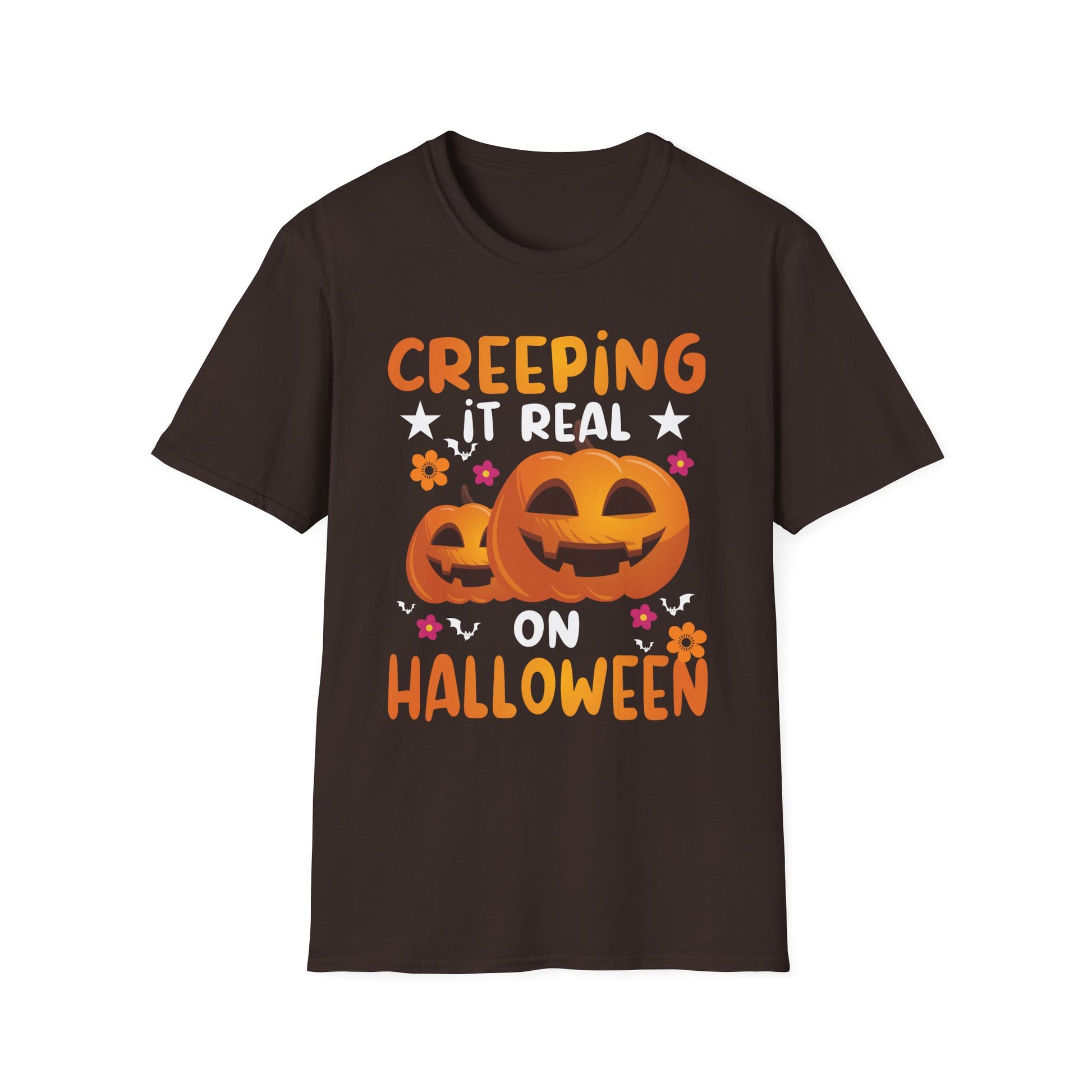 Creeping It Real On Halloween Halloween Costume Men Women Tee  Unisex Softstyle T-Shirt