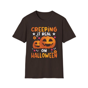 Creeping It Real On Halloween Halloween Costume Men Women Tee  Unisex Softstyle T-Shirt