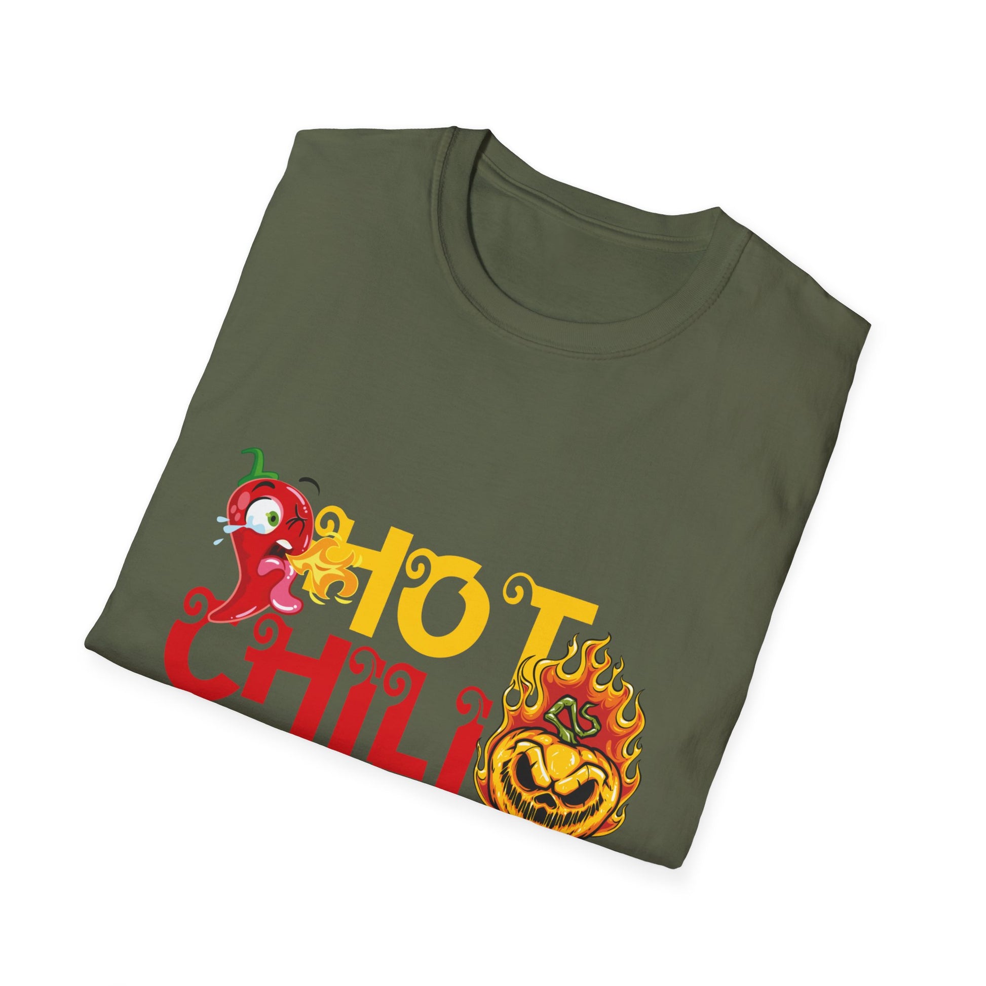 hot chili powder halloween costume matching halloween TeeUnisex Softstyle T-Shirt