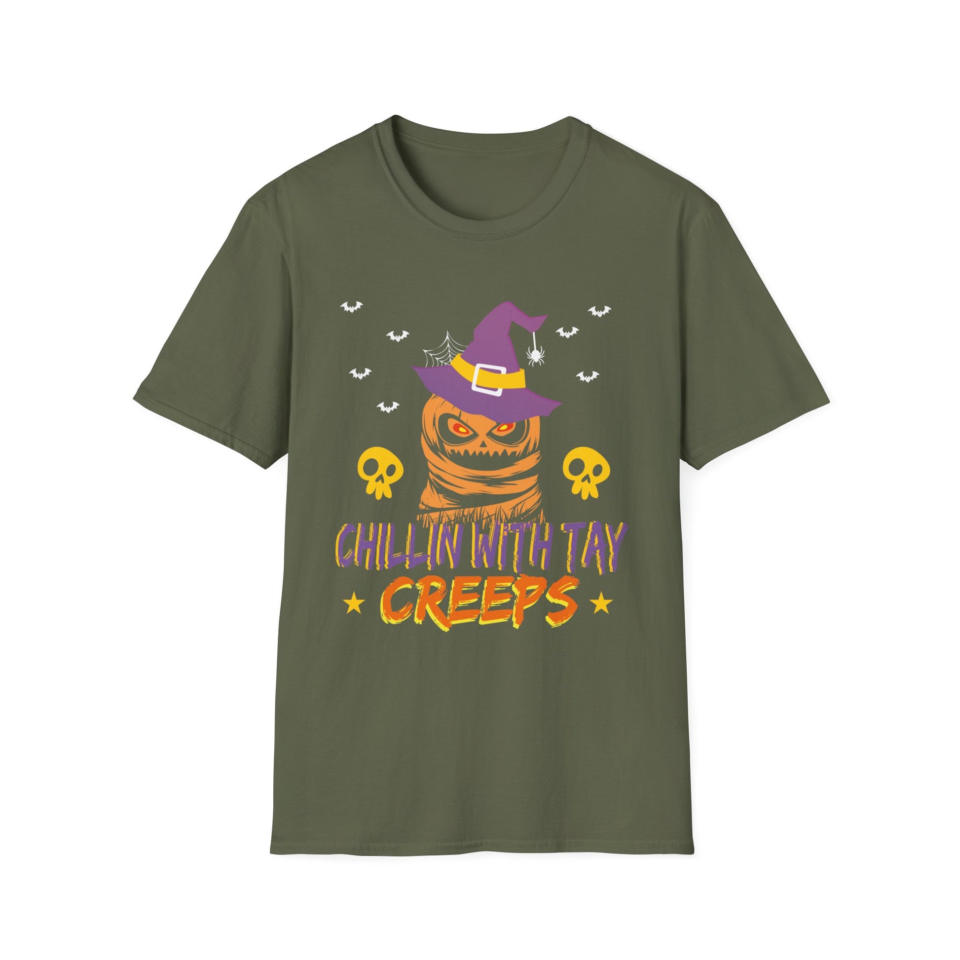 Halloween 2025 Ghost Trick or Treat Outfit Halloween Party  Unisex Softstyle T-Shirt