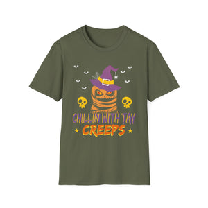 Halloween 2025 Ghost Trick or Treat Outfit Halloween Party  Unisex Softstyle T-Shirt