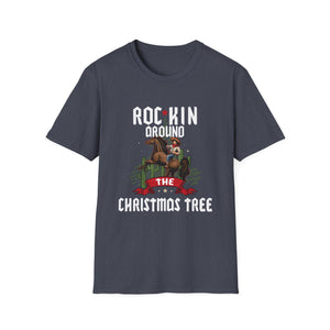 Rocking Around The Christmas Tree Cowboy Christmas Western Unisex T-Shirt