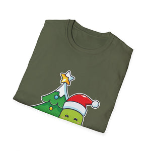 Christmas Avocado T-Shirt — Cute Santa Avocado with Tree & Gifts