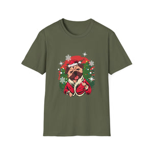 Christmas French Bulldog Outfit Santa Christmas Unisex T-Shirt