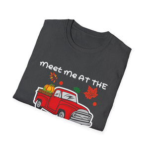Meet Me at the Pumpkin Patch T-Shirt — Red Truck Fall Harvest Tee  Unisex T-Shirt