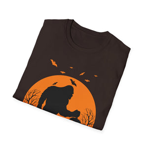 Halloween Bigfoot T-Shirt — Sasquatch Jack-O’-Lantern Moon Tee