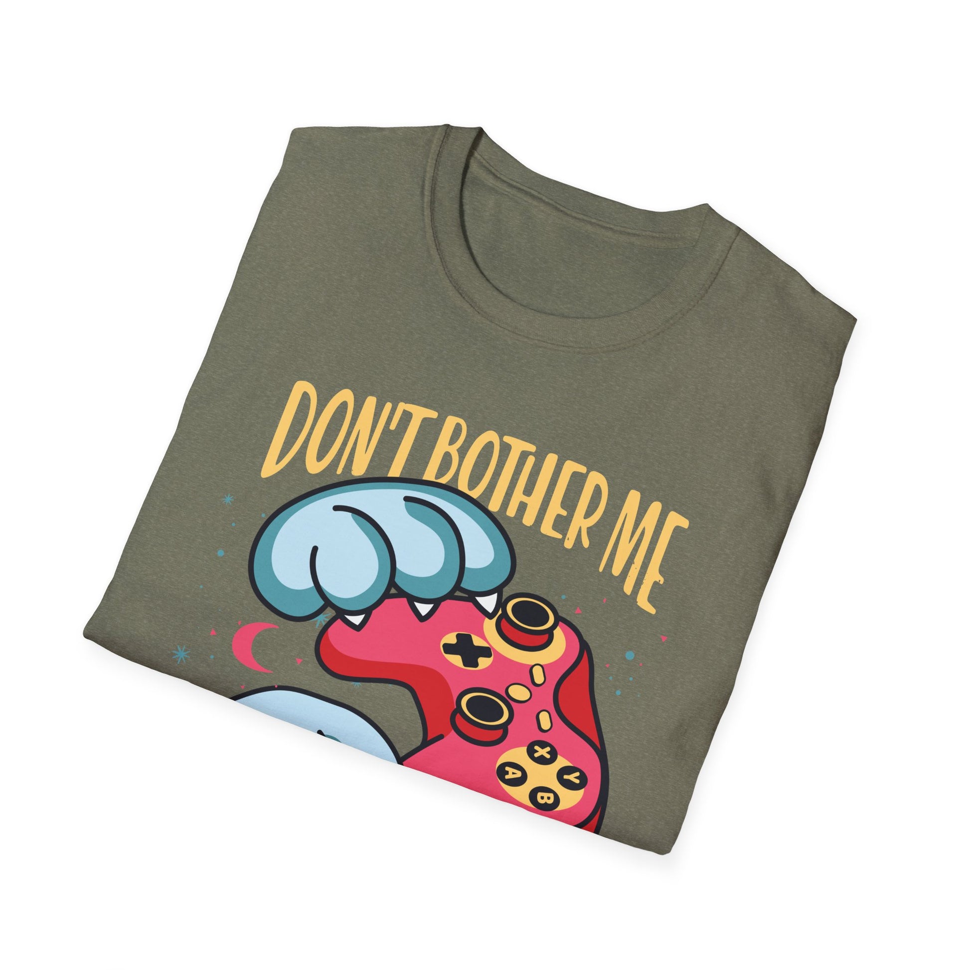 Funny Cat Gamer Don't Bother Me Right Meow Video Games Lover Unisex T-Shirt