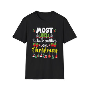 Most Likely TO SING THE CHRISTMAS SONGS Matching Christmas Unisex Softstyle T-Shirt