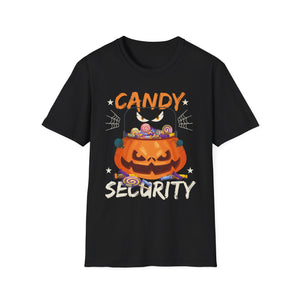 Candy Security _ Halloween Apparel Funny Halloween Tee Unisex Softstyle T-Shirt