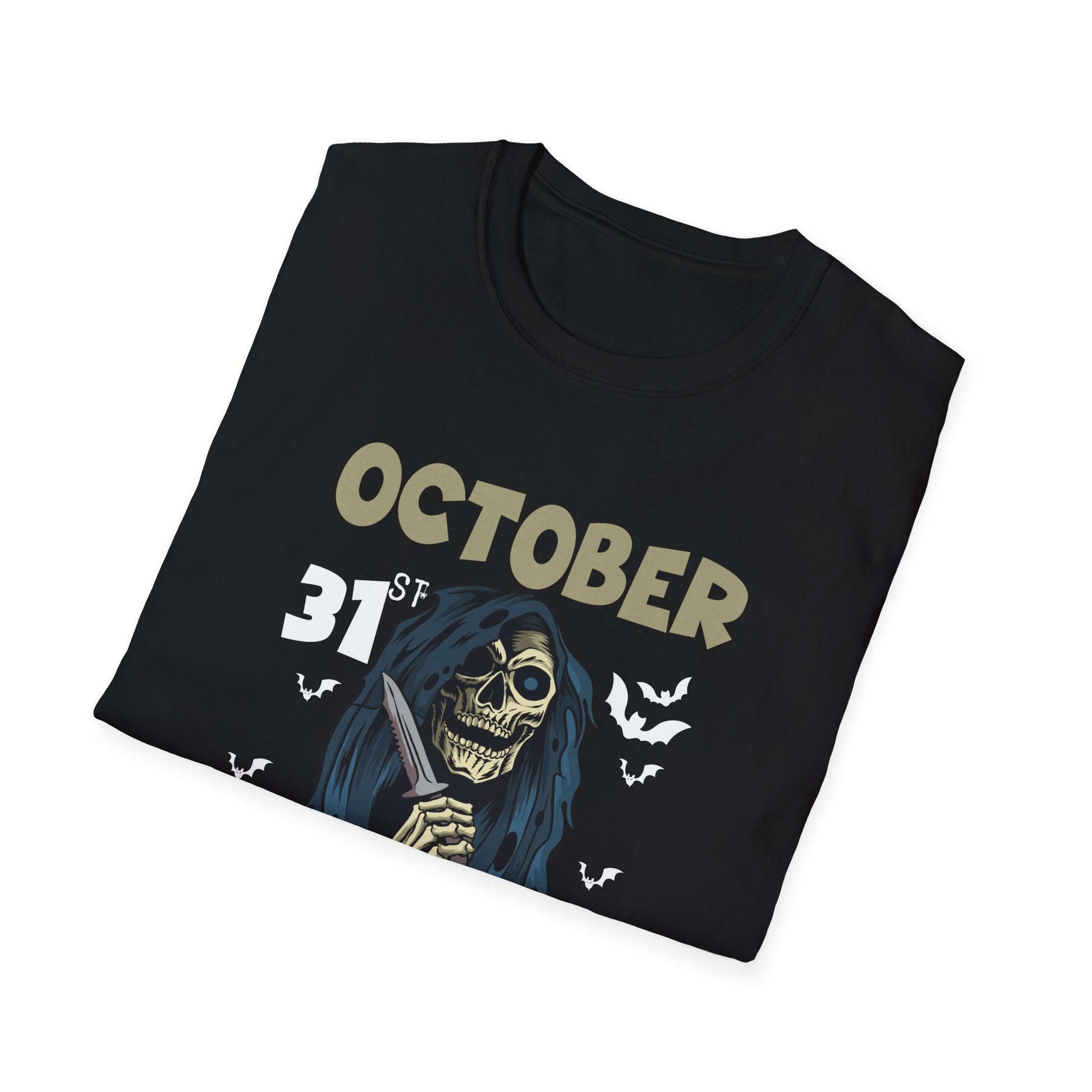Halloween 'October Tourists' T-Shirt – Skull & Bats October 31 Graphic Tee