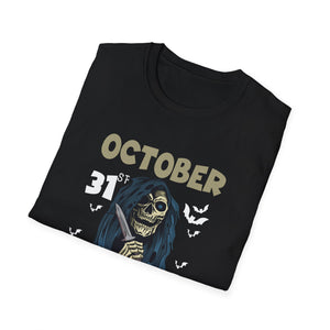 Halloween 'October Tourists' T-Shirt – Skull & Bats October 31 Graphic Tee