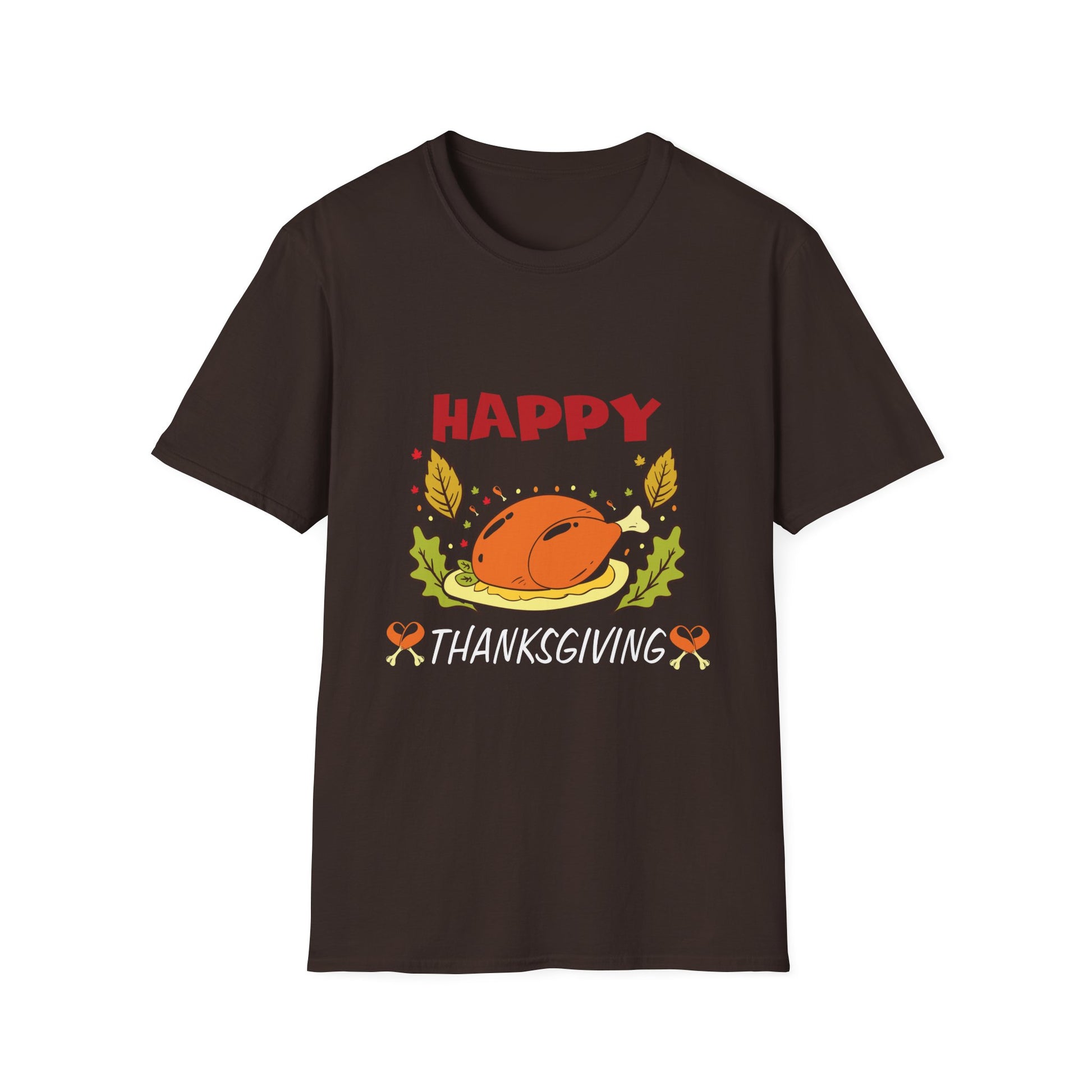 Thanksgiving Turkey T-Shirt — "Happy Thanksgiving" Holiday Tee