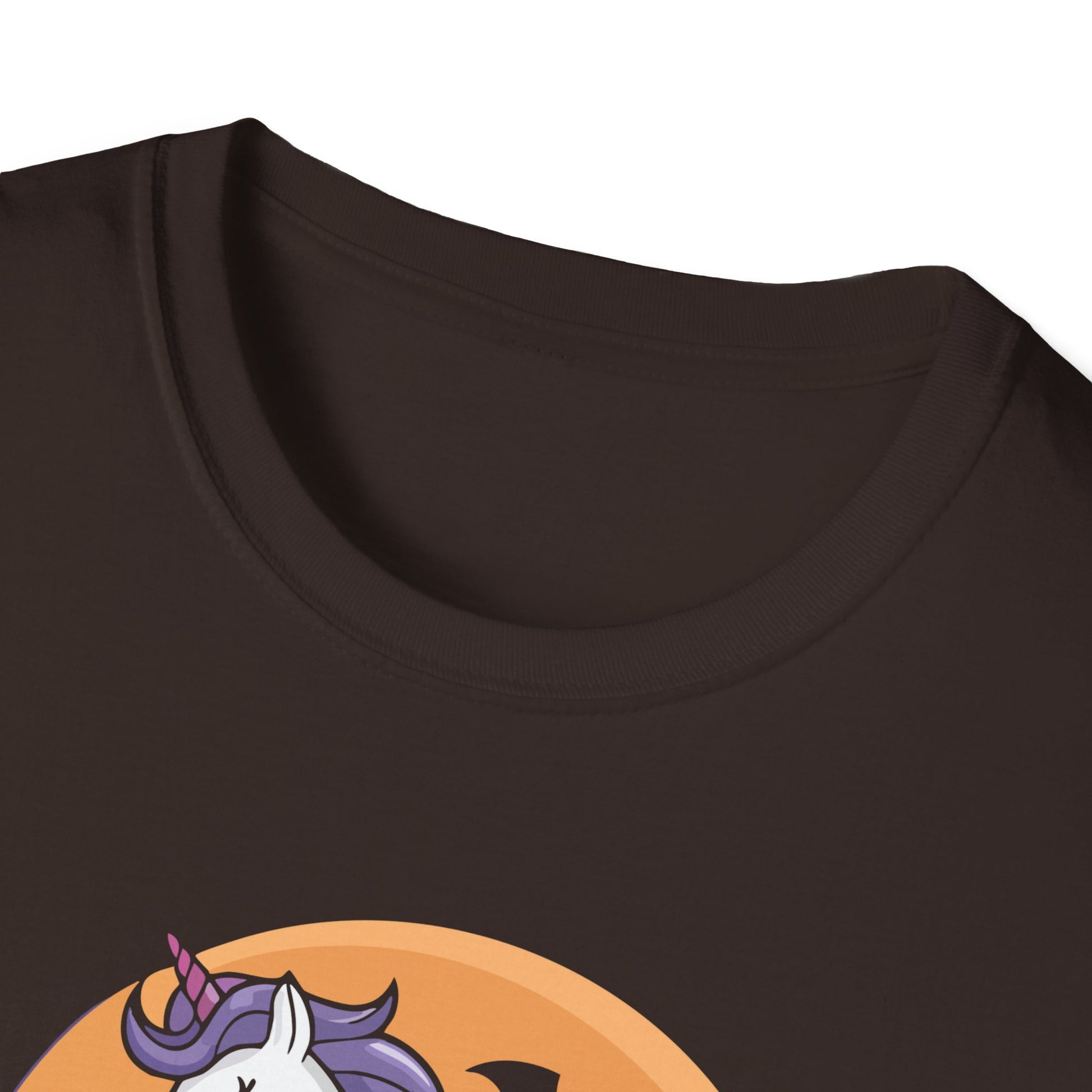 Halloween Unicorn T-Shirt — "Happy Haunti-Corn" Pumpkin & Bats Costume Tee