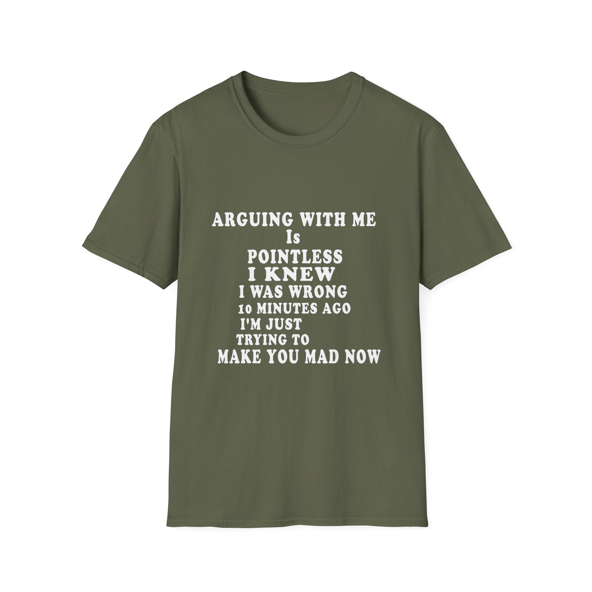 Funny 'Arguing With Me Is Pointless' Graphic T-Shirt
