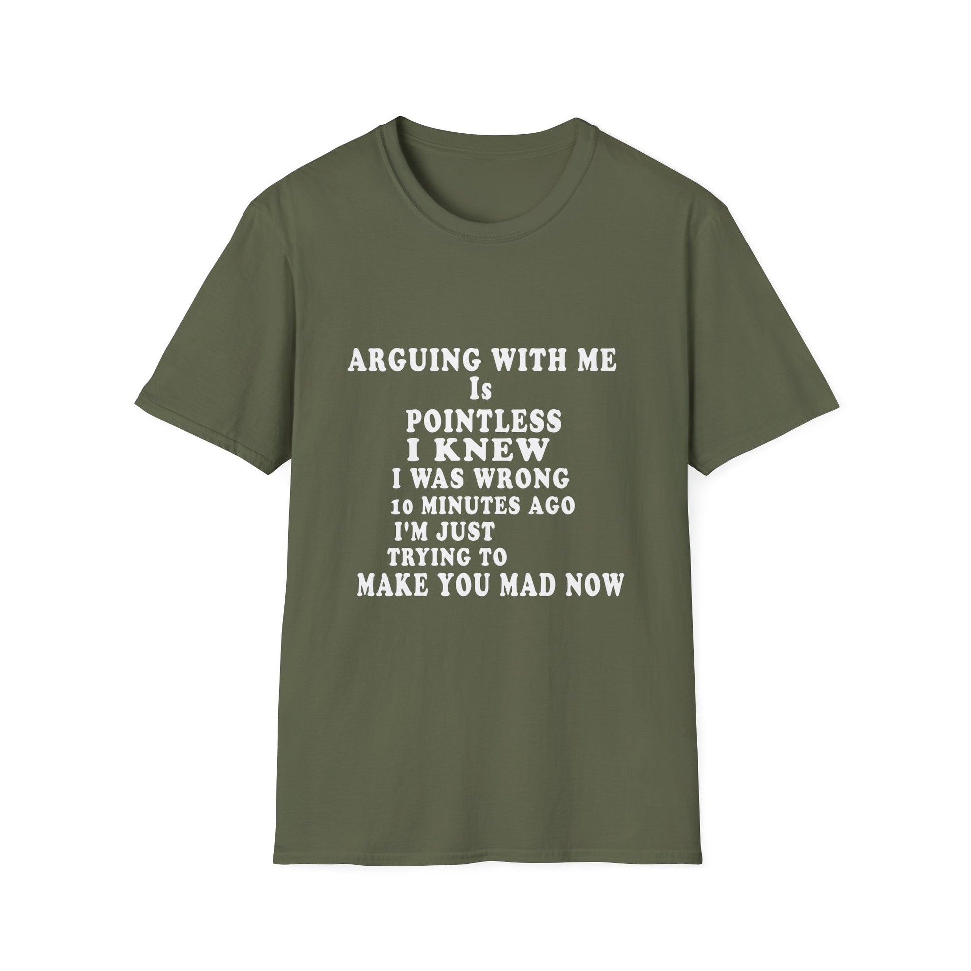 Funny 'Arguing With Me Is Pointless' Graphic T-Shirt
