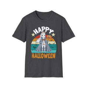 Happy Halloween Goat T-Shirt — Retro Pumpkin Costume Tee