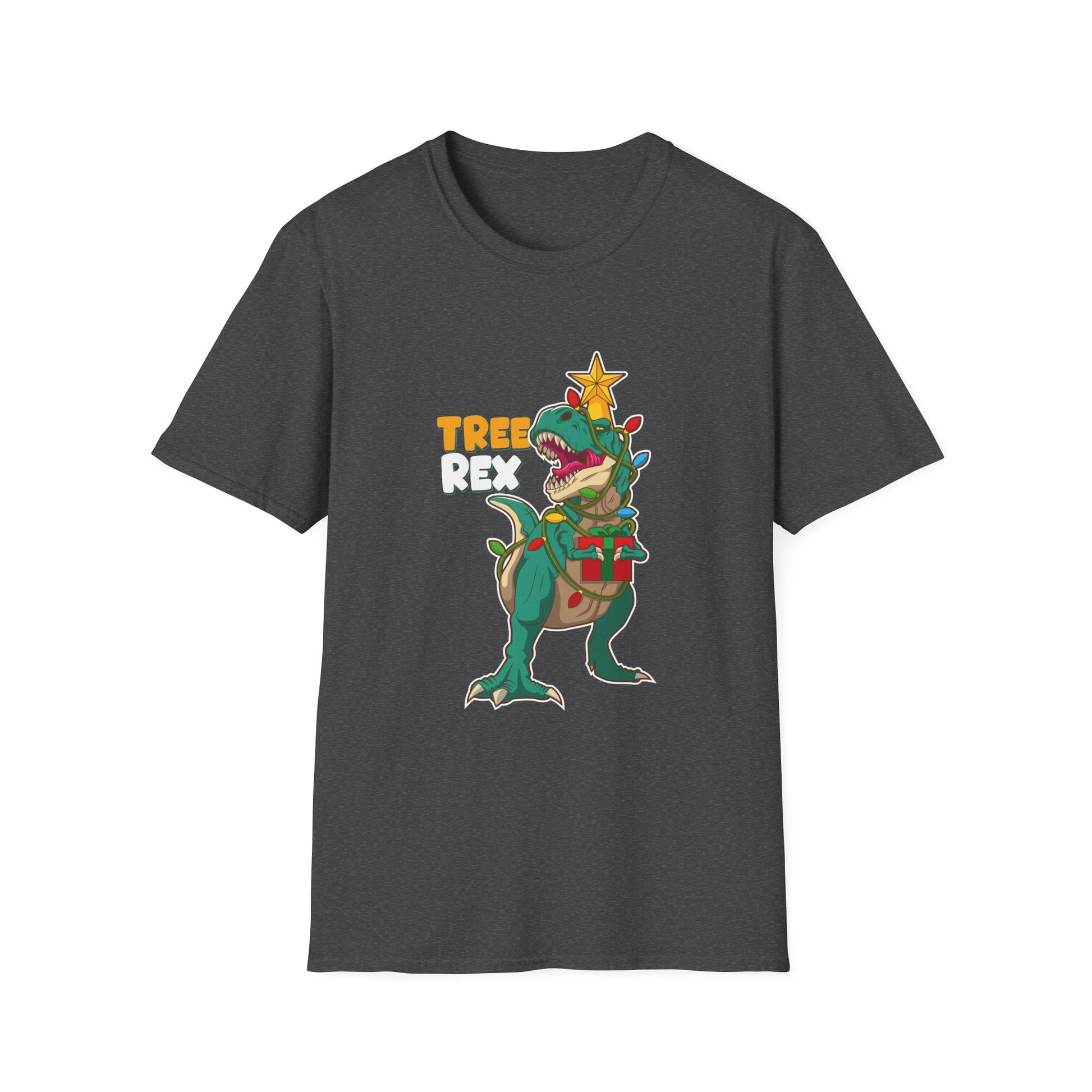 T-Shirt — "Tree Rex" Funny Christmas Dinosaur Tee