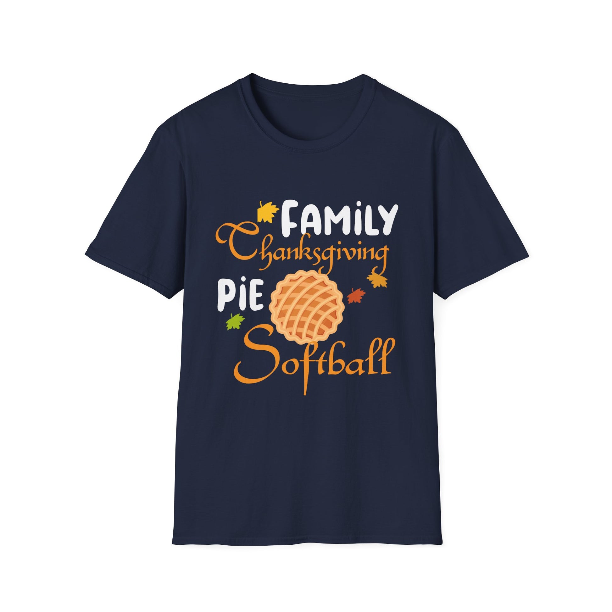 Thanksgiving Pie Softball Family T-Shirt