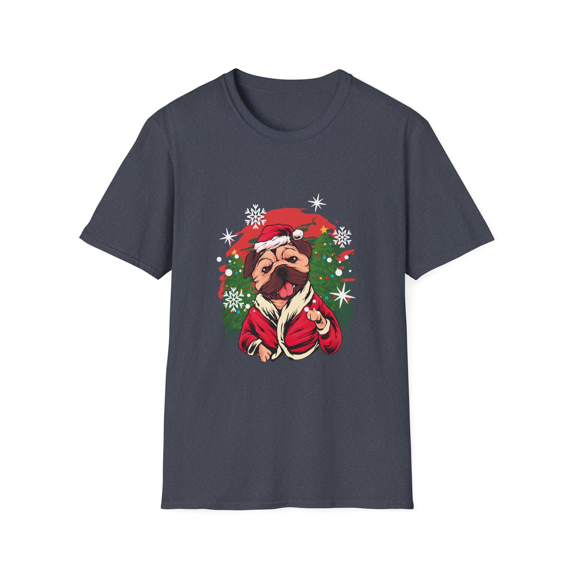 Christmas French Bulldog Outfit Santa Christmas Unisex T-Shirt