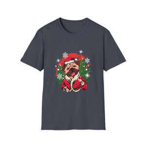 Christmas French Bulldog Outfit Santa Christmas Unisex T-Shirt