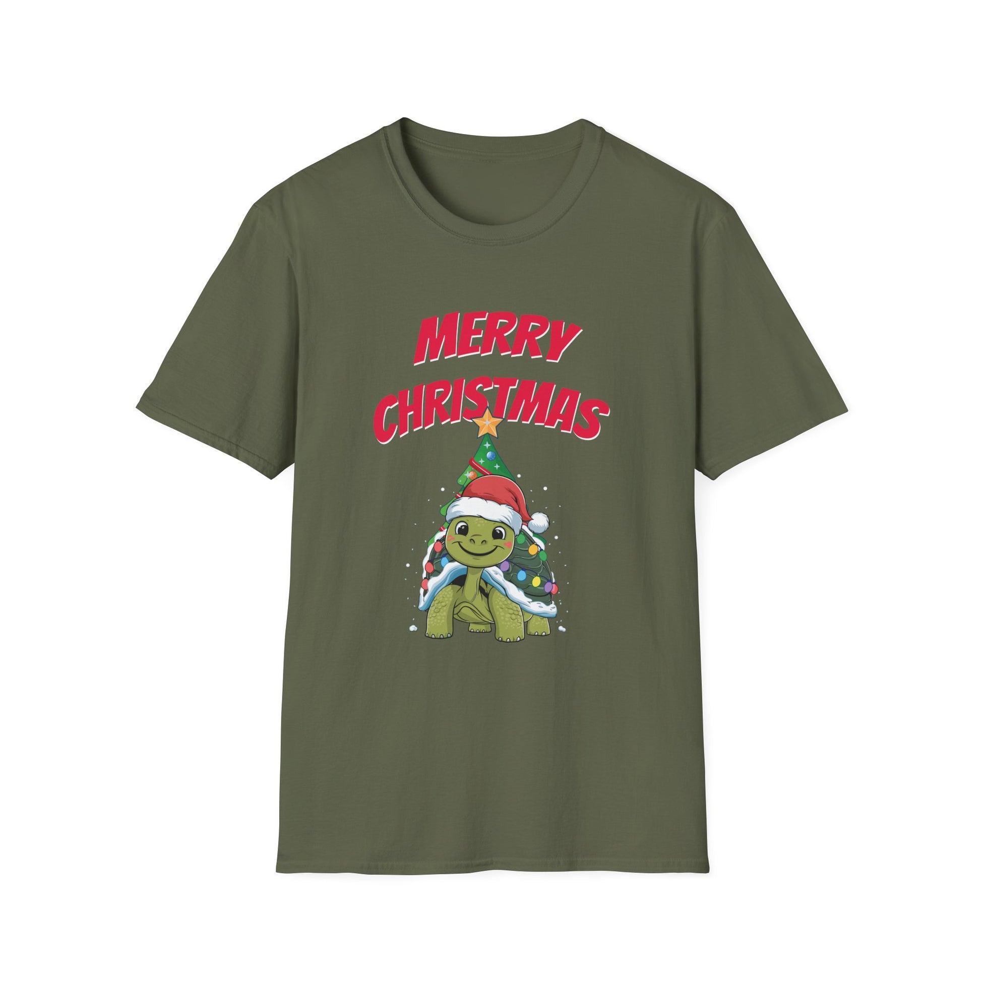 Xmas Turtle Christmas Tree Funny Christmas Merry Christmas Unisex T-Shirt