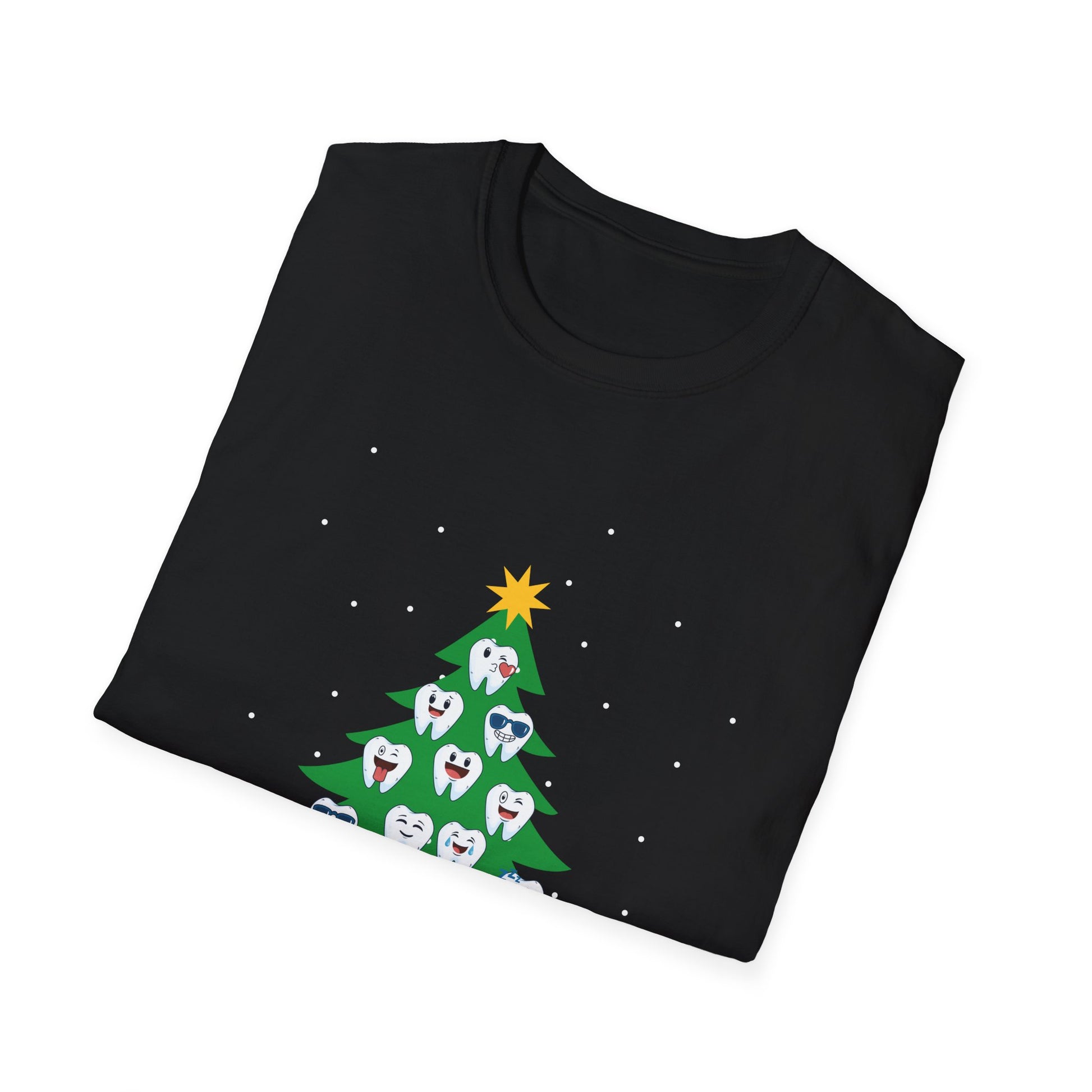 Christmas Dental Tree T-Shirt — "Merry Christmas" Dentist Holiday Tee