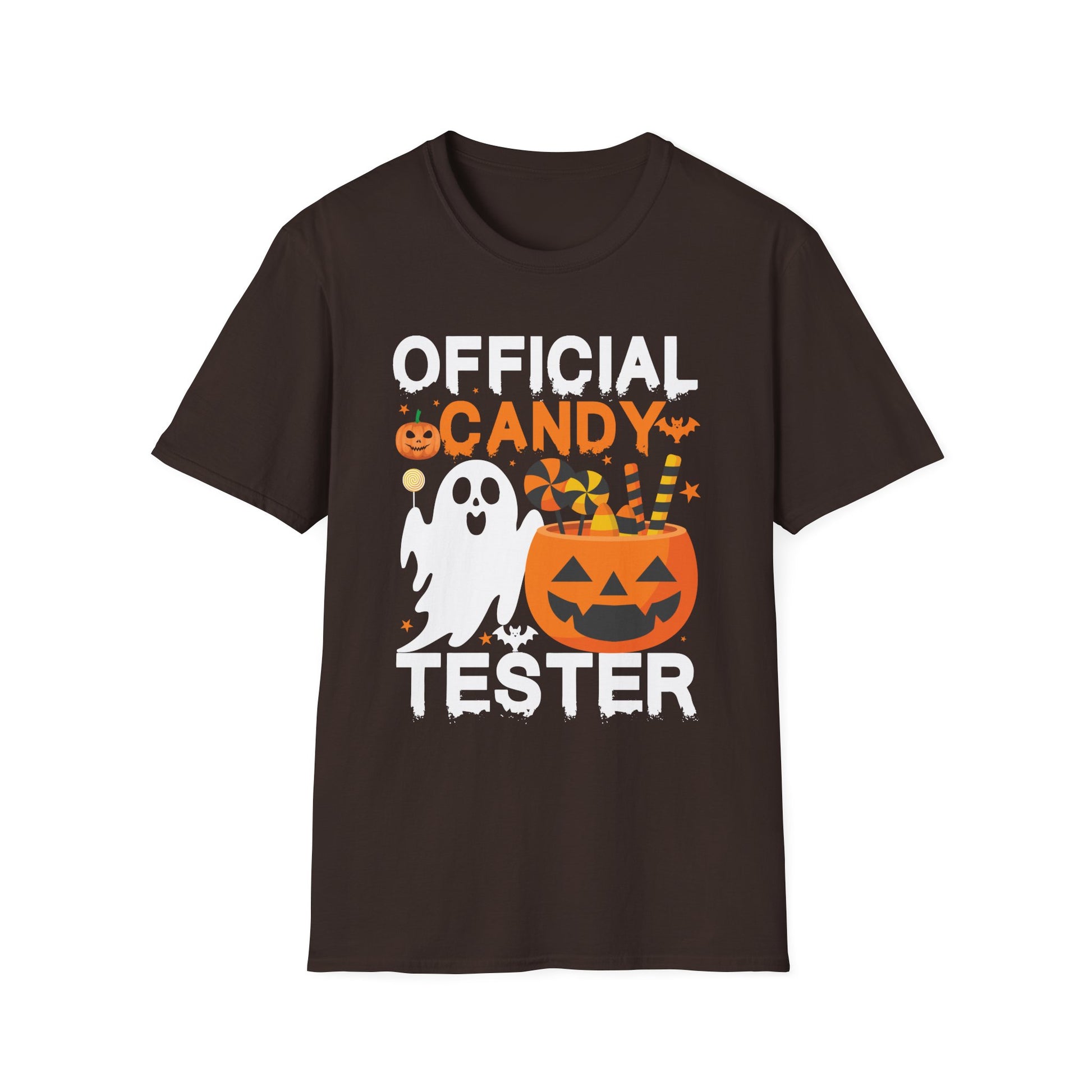 Official Candy Tester Halloween T-Shirt — Ghost & Jack-o'-Lantern Kids Tee