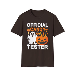 Official Candy Tester Halloween T-Shirt — Ghost & Jack-o'-Lantern Kids Tee