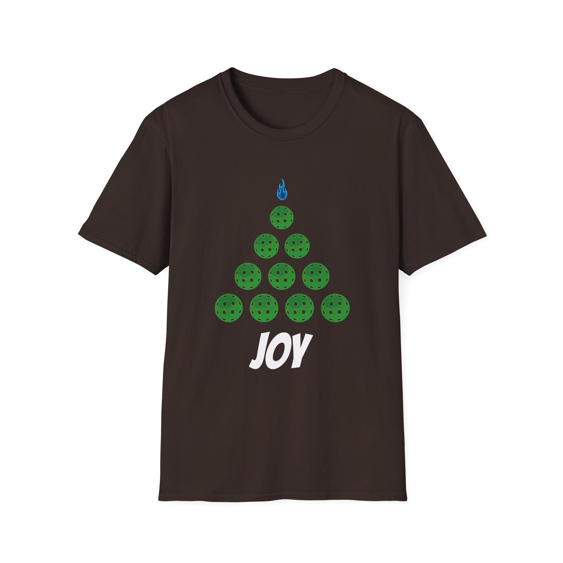 Joy Bowling Holiday T-Shirt — Bowling Ball Christmas Tree Tee