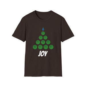 Joy Bowling Holiday T-Shirt — Bowling Ball Christmas Tree Tee