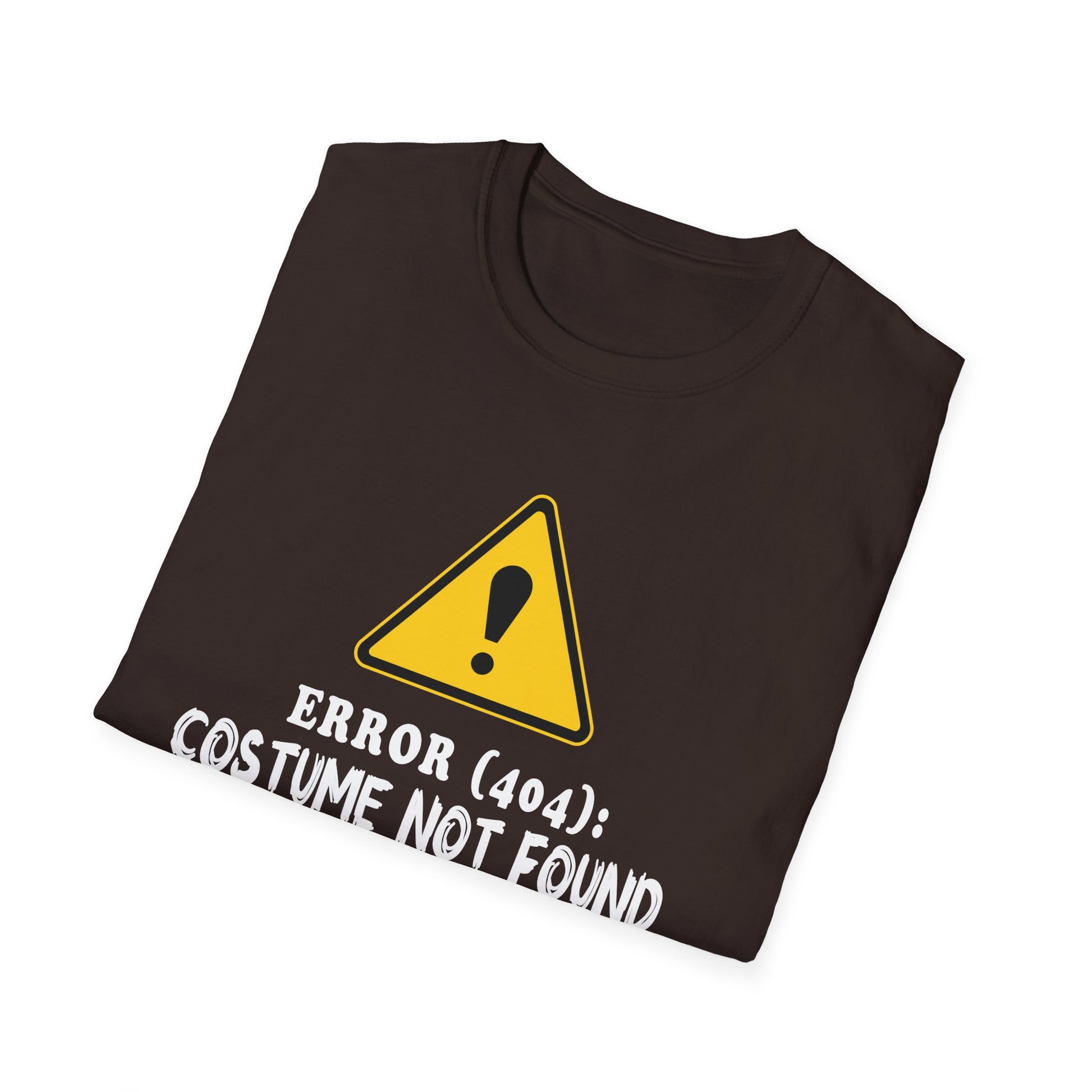 Error 404: Costume Not Found T-Shirt – Funny Halloween Tech Tee